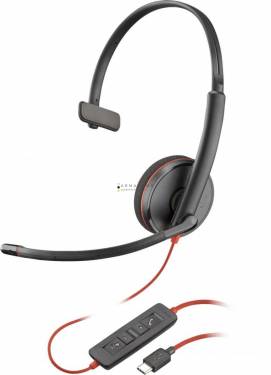 Poly Plantronics Blackwire 3210 USB-C/A Headset Black